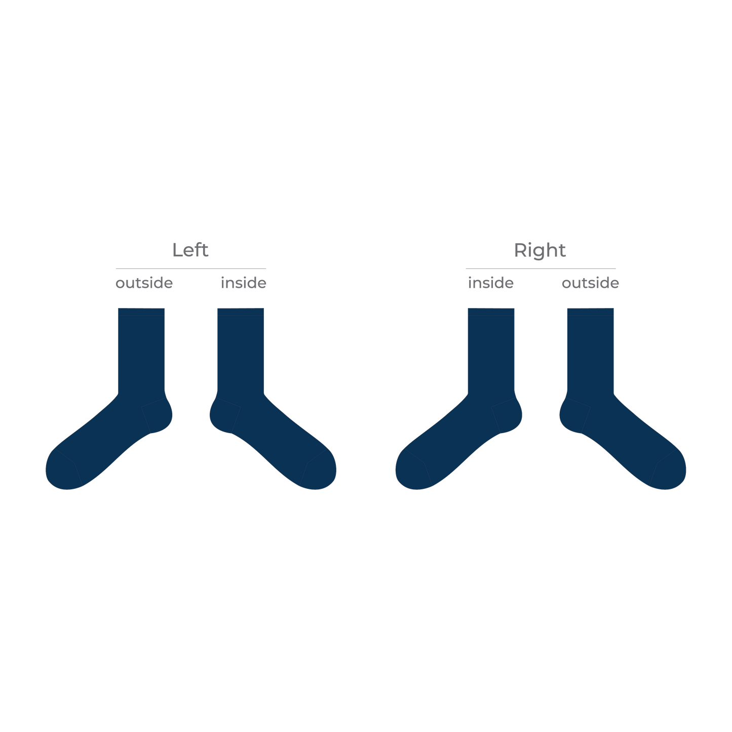 BSKL - Navy Ankle Socks (2 Packs)